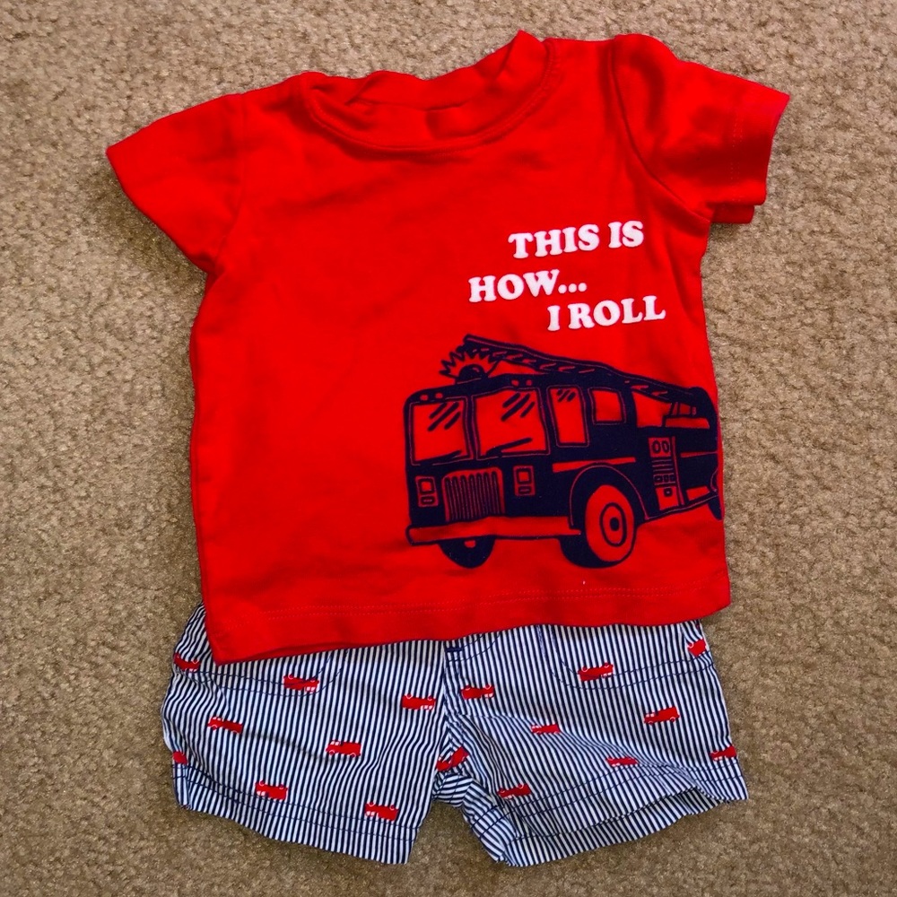 Carters ambulance set. Size 6 months. Excellent condition.